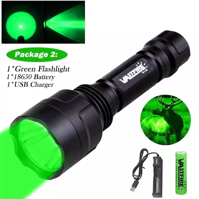 Powerful Red C8 Flashlight Tactical