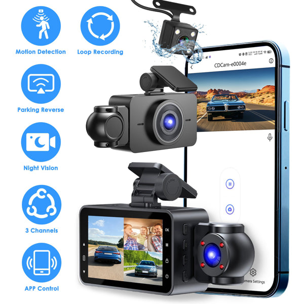 3 Channel Dash Cam
