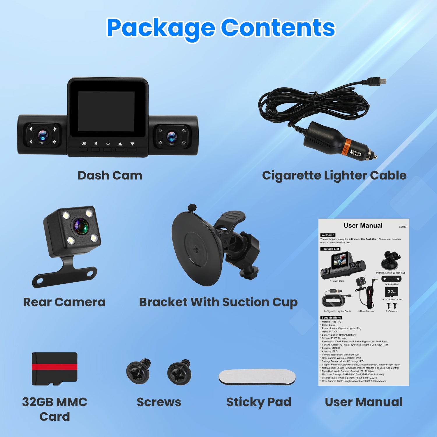 4 Channel Dash Cam