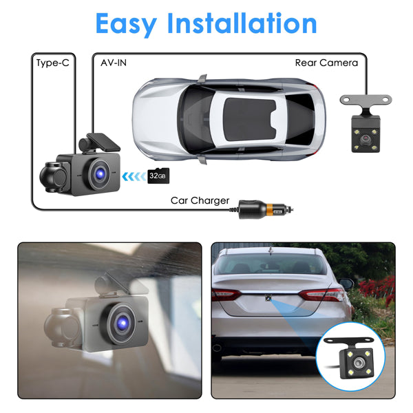 3 Channel Dash Cam