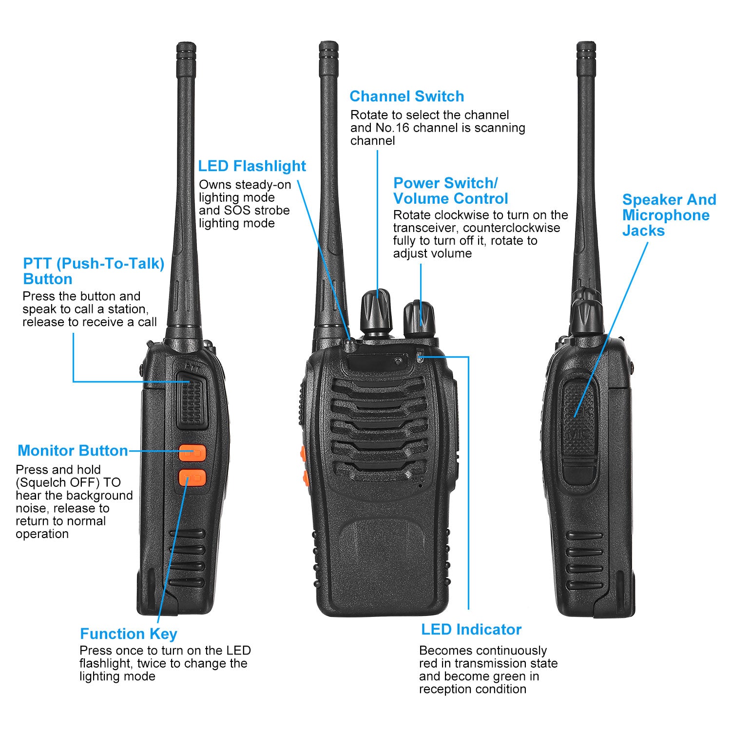 2 X Two Way Radio  Long Range