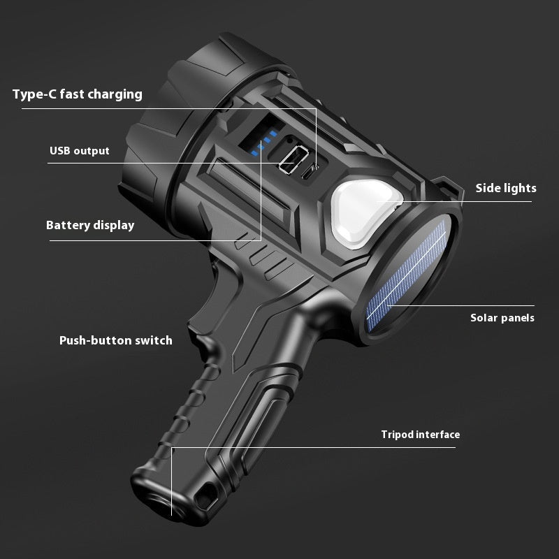 Outdoor Emergency Long-range Flashlight